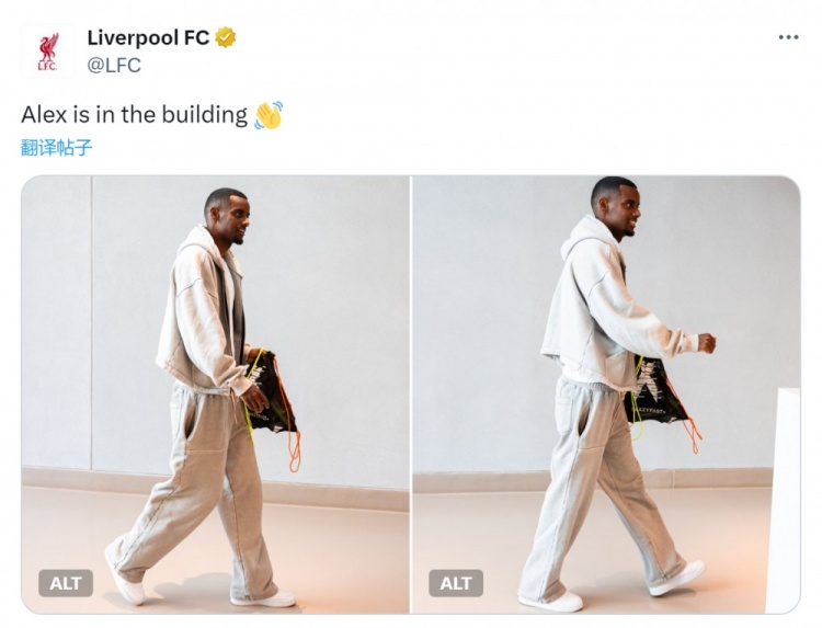 五星体育-1.44亿欧新援！利物浦官方社媒晒伊萨克报到照片